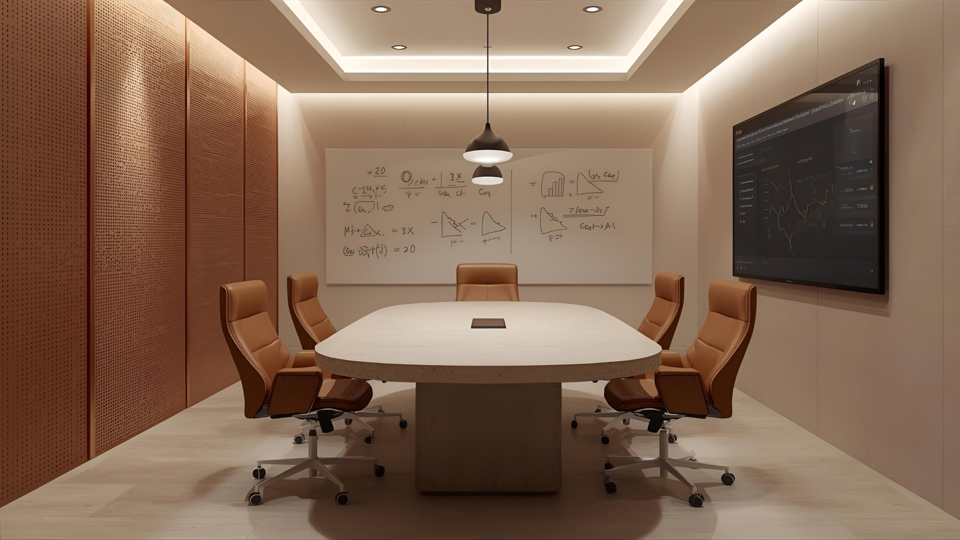 Everyday meeting room with single display and video bar