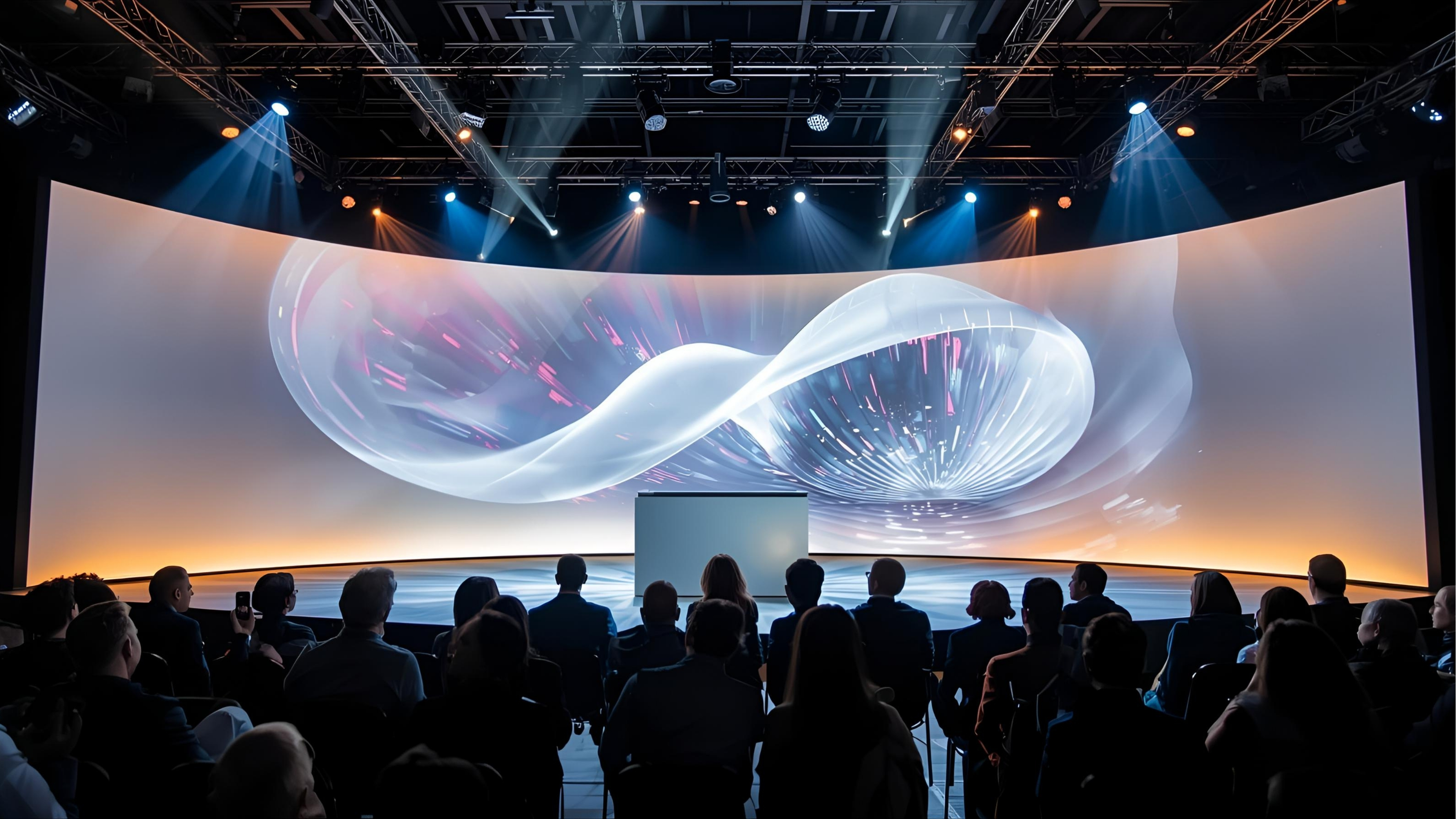 Product launch event with projection mapping and LED displays