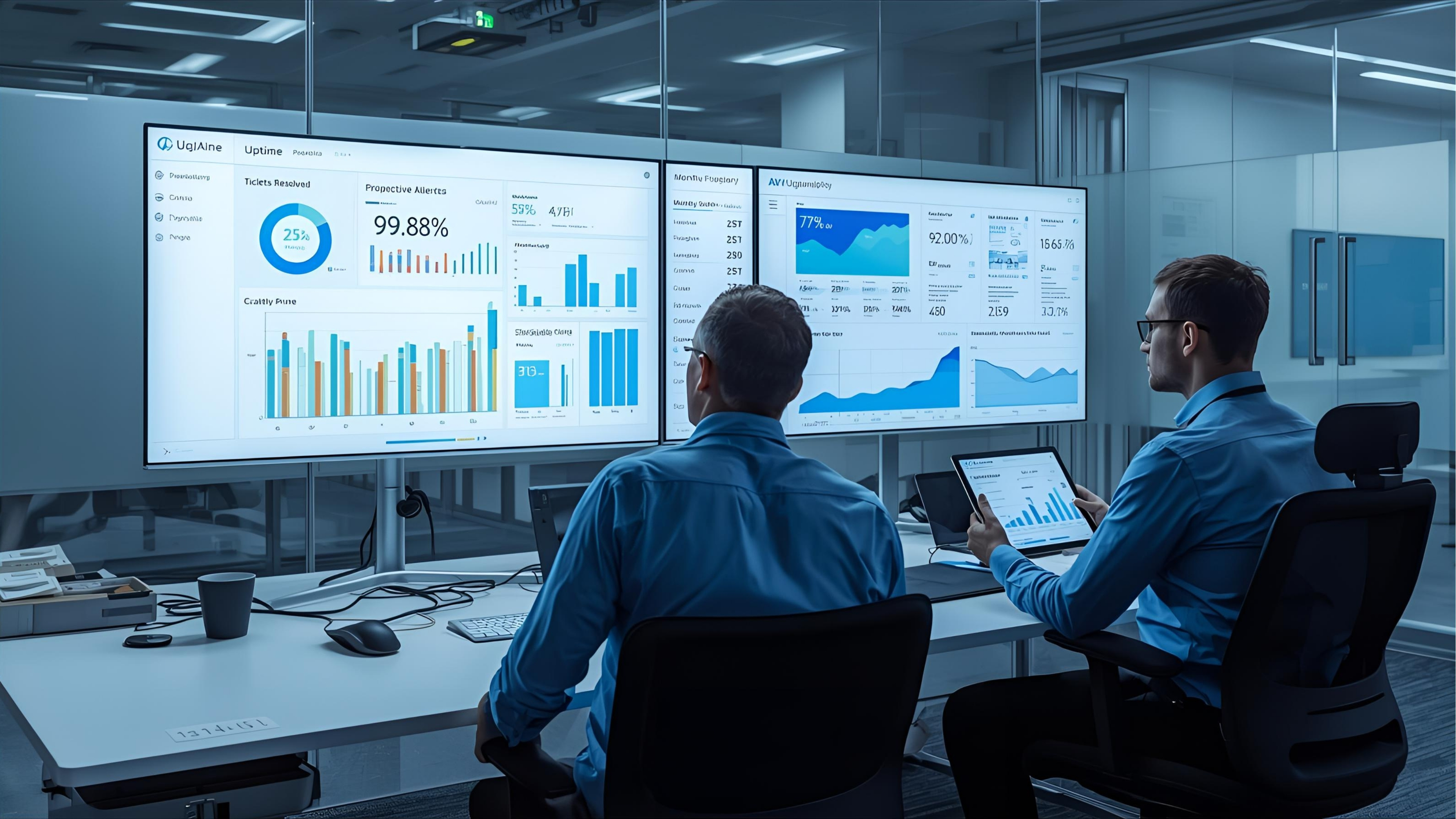 Monitoring dashboards and monthly performance reporting