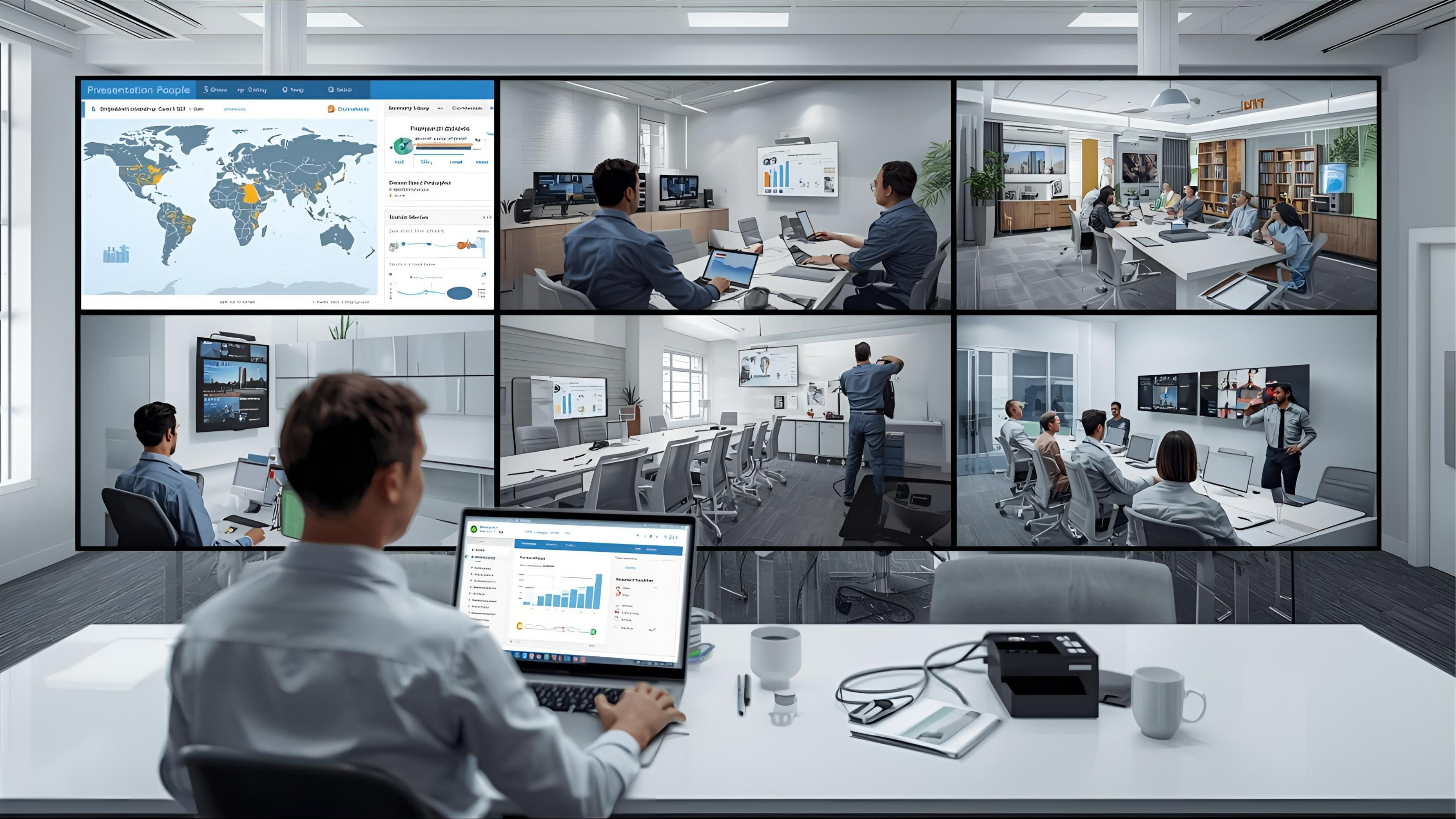 Multi-site rollout with standardized rooms and vendor coordination