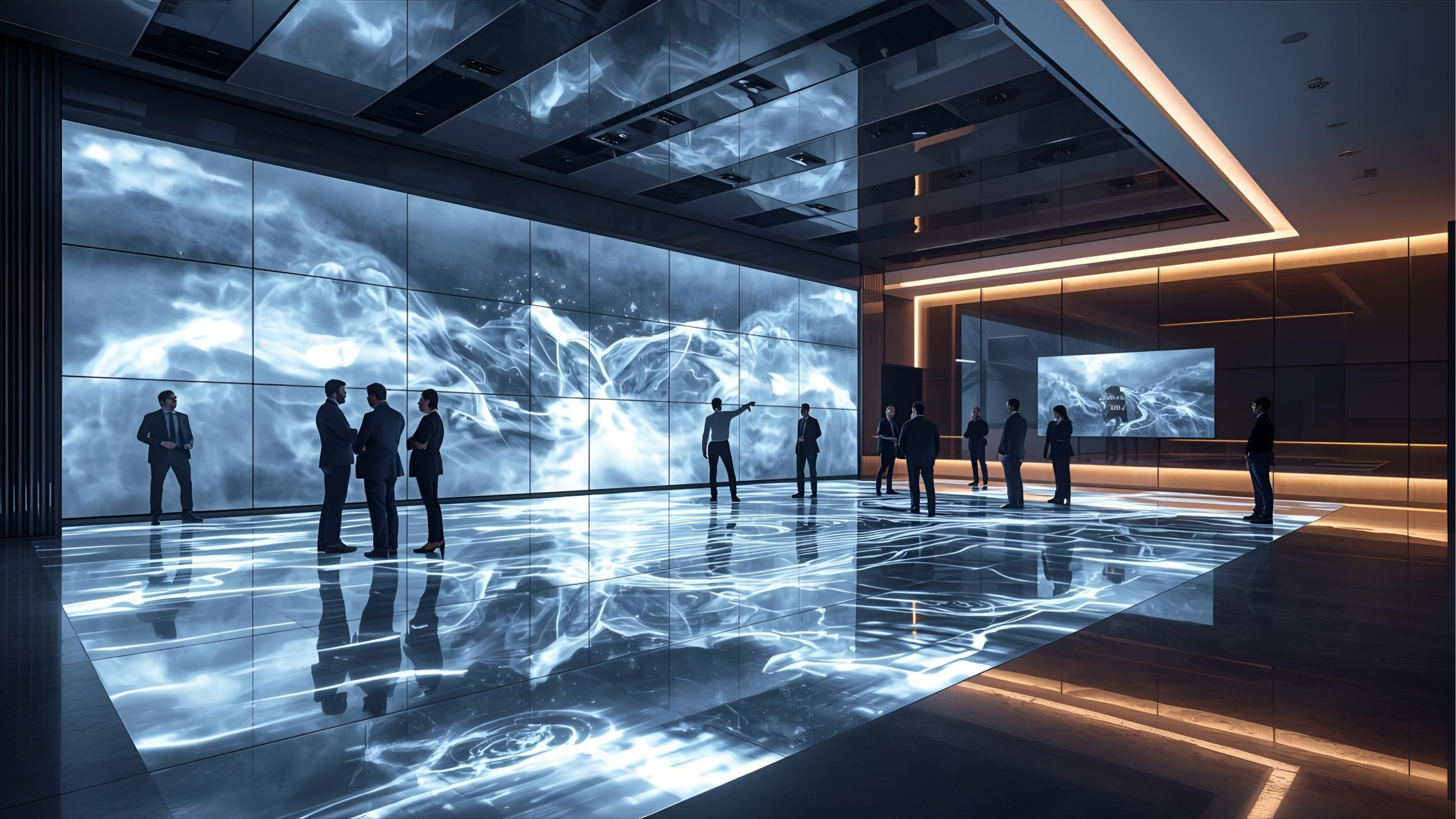 LED walls and projection mapping for immersive visuals