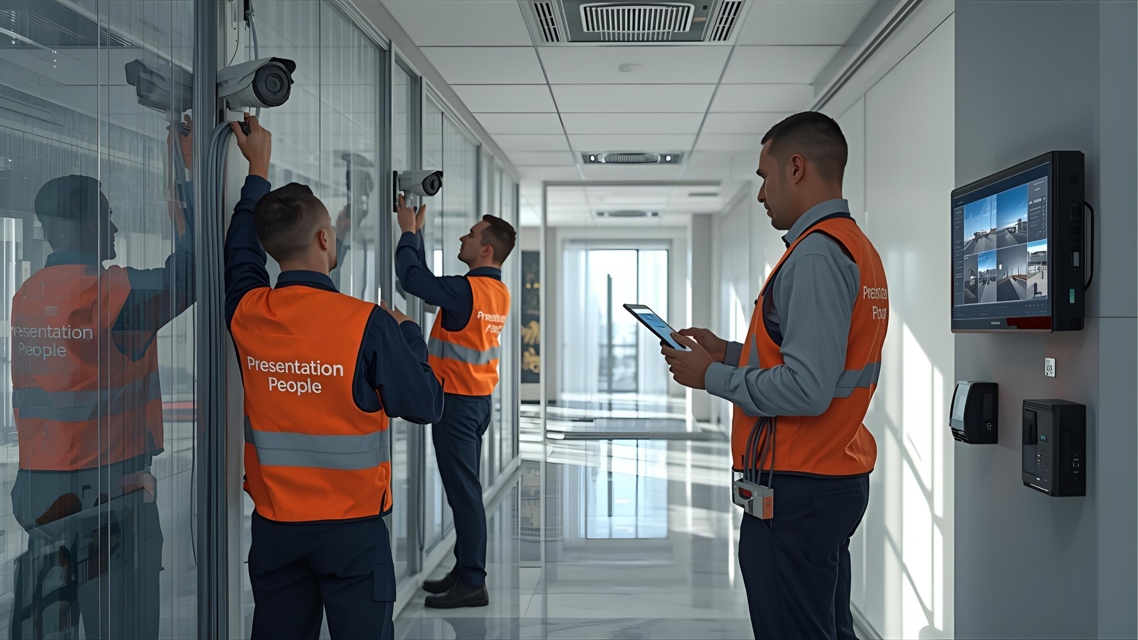 Presentation People — Security & Surveillance with CCTV, access control, and command center monitoring